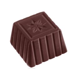 Chocoladevorm vierkant ster