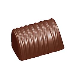 Chocoladevorm  buche met lijntjes