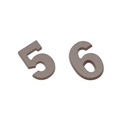 Chocoladevorm cijfers 5 & 6