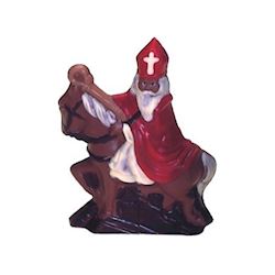 Chocoladevorm sinterklaas te paard 140 mm