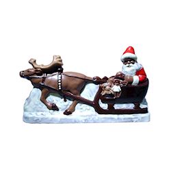 Chocoladevorm kerstman/slee 440 mm