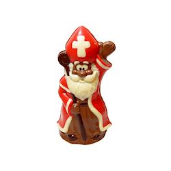 Chocoladevorm sinterklaas zwaait 90 mm