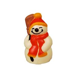 Chocoladevorm sneeuwman 100 mm