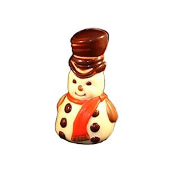 Chocoladevorm sneeuwman