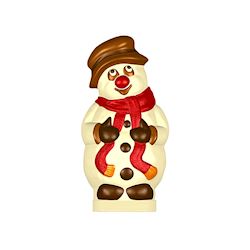 Chocoladevorm sneeuwman 80mm 1x3