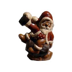 Chocoladevorm kerstman met bierton 190 mm