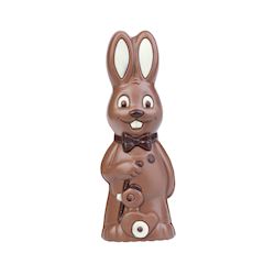 Chocoladevorm konijn + houten eend 170 mm