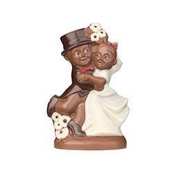 Chocoladevorm bruidspaar "trouwdans" 150 mm