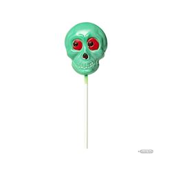 Chocoladevorm lolly Halloween "doodskop" 61 mm