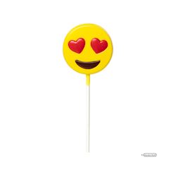 Chocoladevorm lolly Emoticon "Lovely" 55 mm