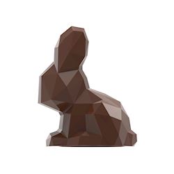 Chocoladevorm magneten zittend konijn origami 175 mm