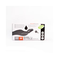 Handschoenen nitrile -  zwart - medium