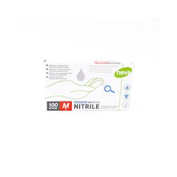 Handschoenen nitrile - wit - medium
