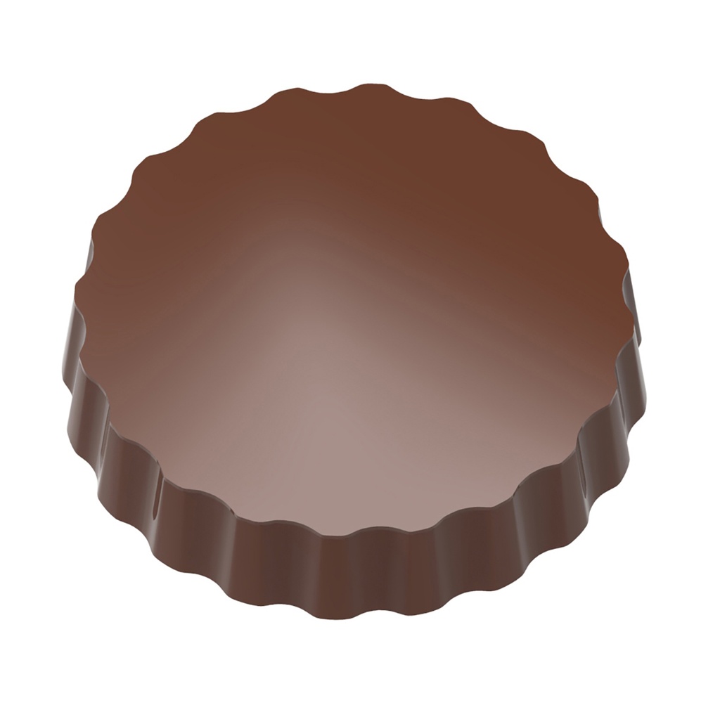 [1000L03CW] Stampo di cioccolato magnetico rotondo 50 mm