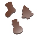 Chocolate mould magnetic christmas ornaments 3 fig.