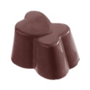 Stampo di cioccolato cuore doppio 3x8