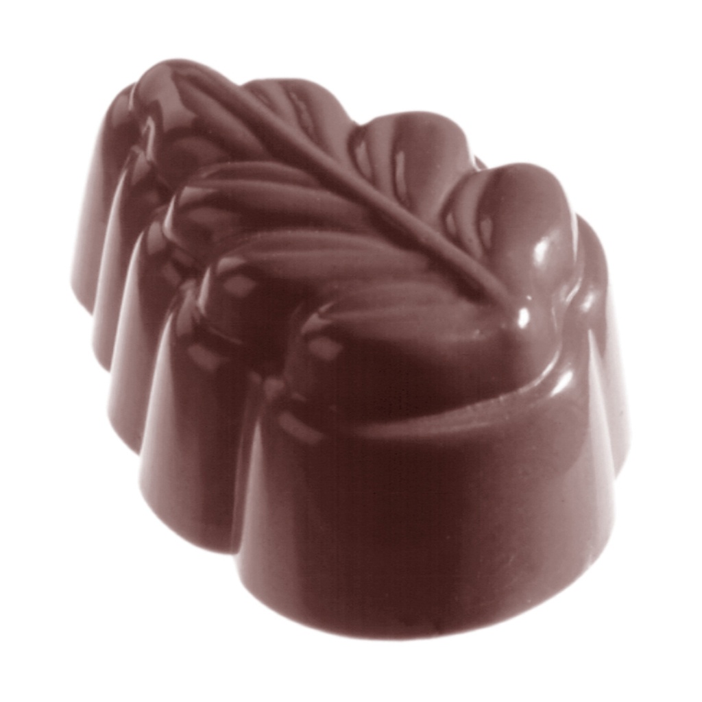 Molde de chocolate hoja