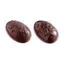 Molde de chocolate huevo flores 94 mm 4 fig.