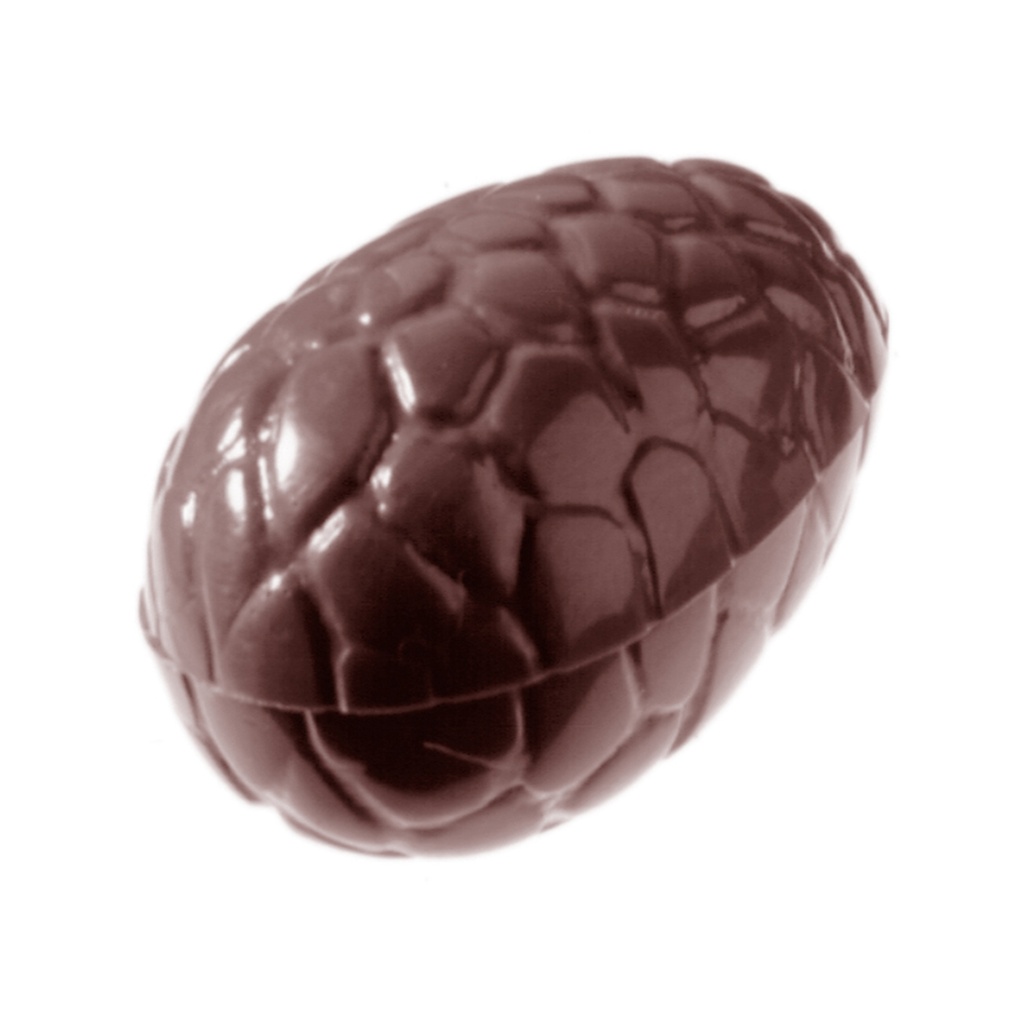 [1051CW] Chocolate mould egg kroko 35 mm