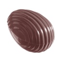 Stampo di cioccolato uovo rigata 32 mm