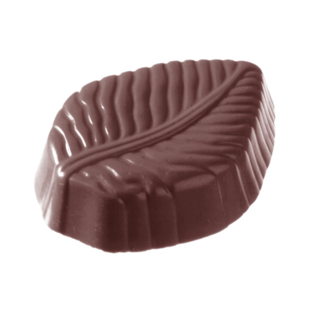 Molde de chocolate hoja
