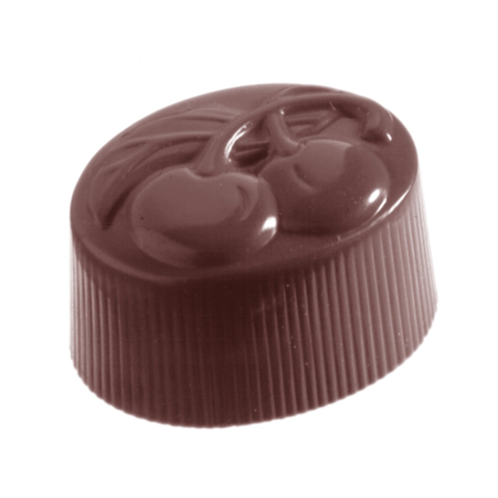 Molde de chocolate cereza doble