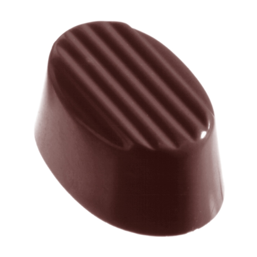 Stampo di cioccolato costola ovale