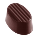 Chocoladevorm ovaal rib