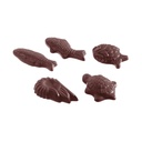 Chocolate mould caraque seafood 5 fig.