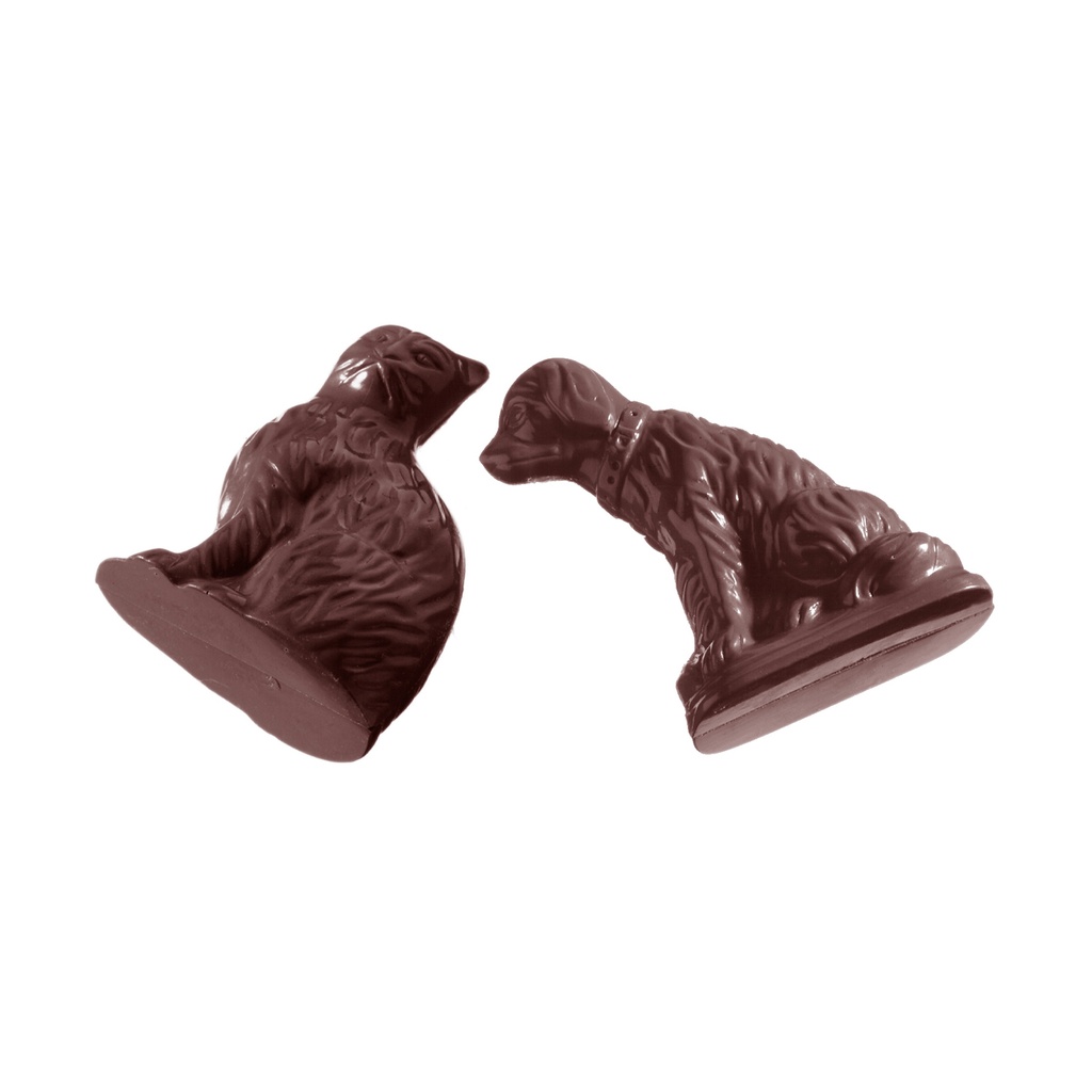 Schokoladenform kat en hond 2 fig. (MTO)