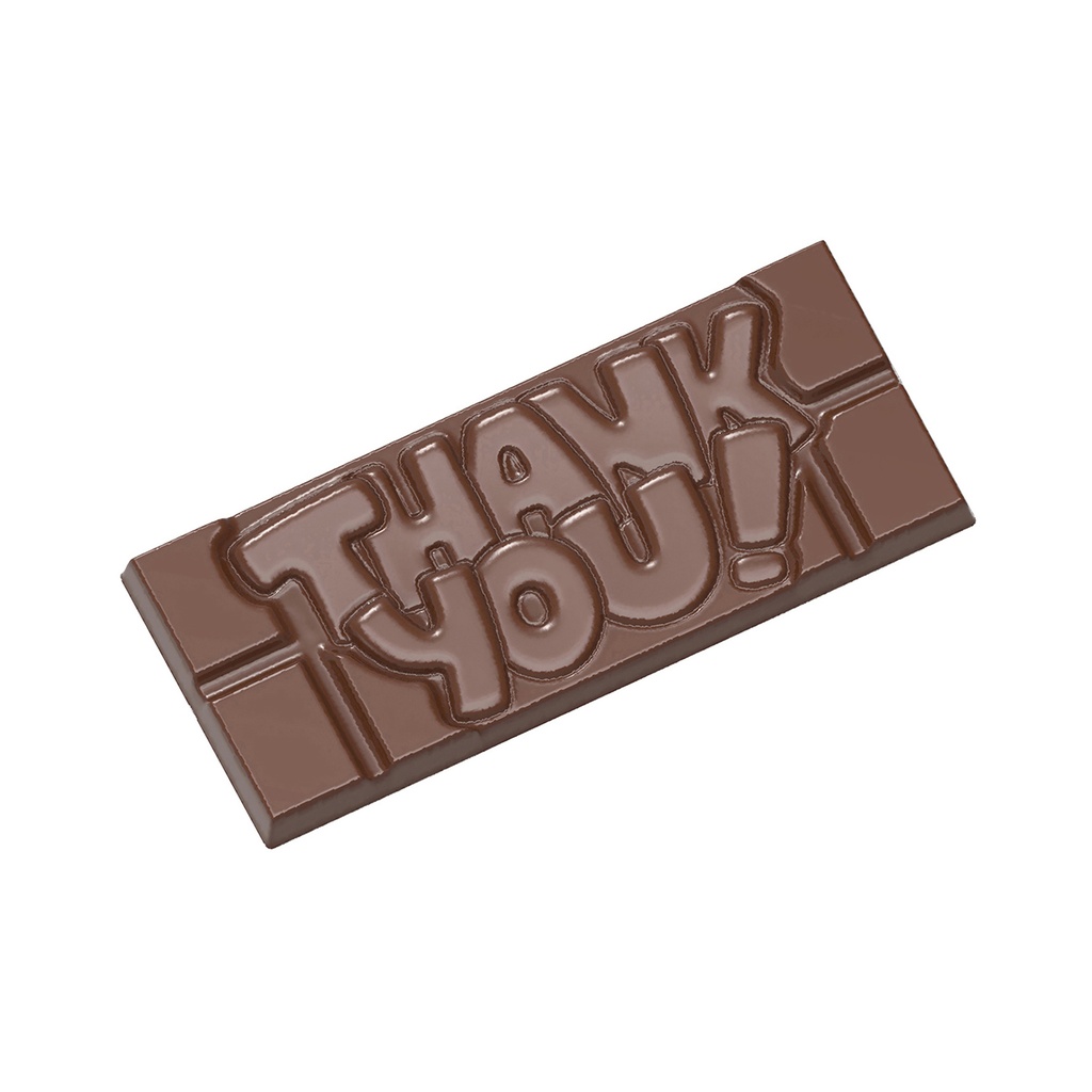 Stampo di cioccolato tavoletta Thank you