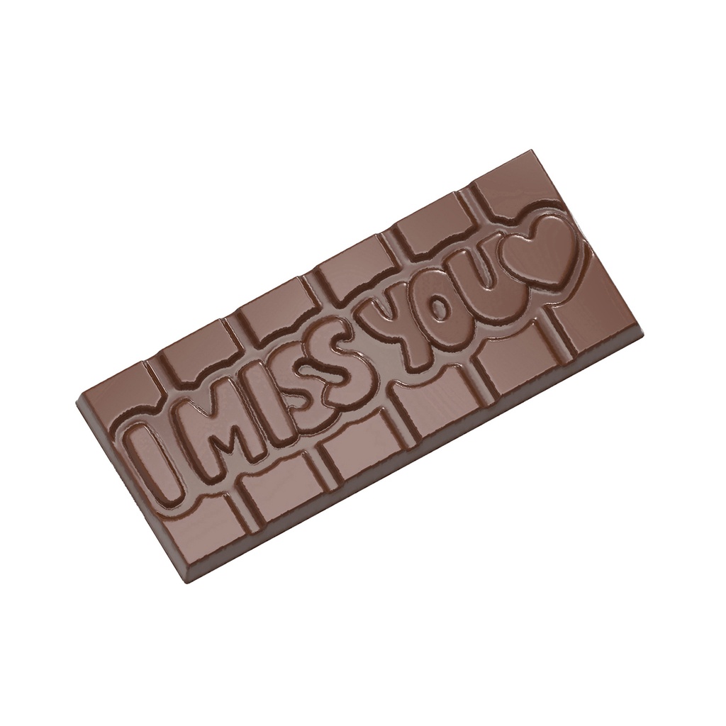 Molde de chocolate tableta I miss you