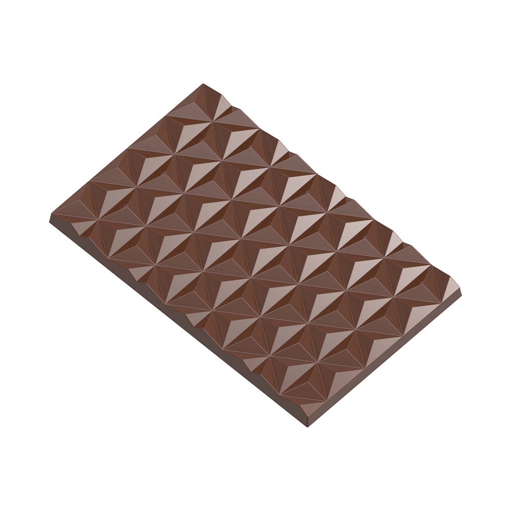 Schokoladenform Tafel mit einem Stern-Muster