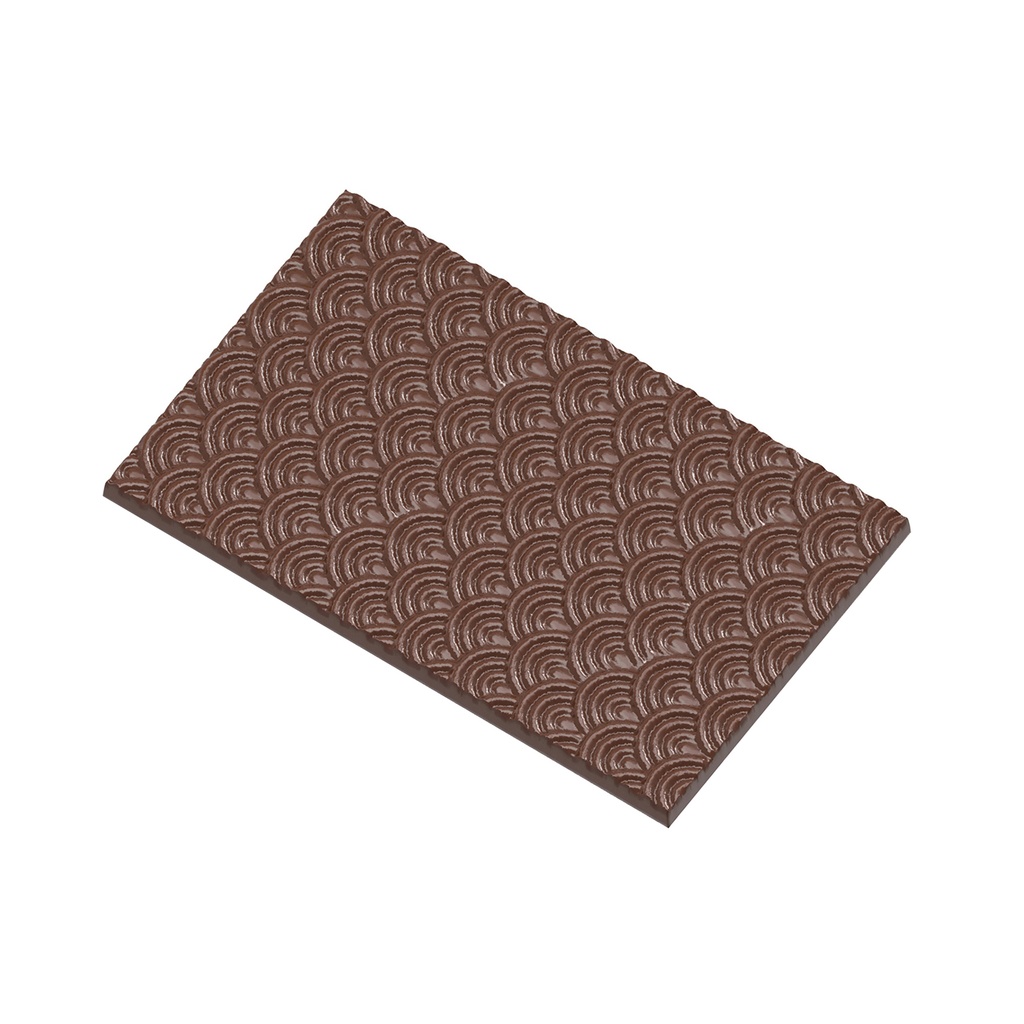 Chocolate mould tablet wave pattern