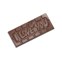 Molde de chocolate tableta I love you