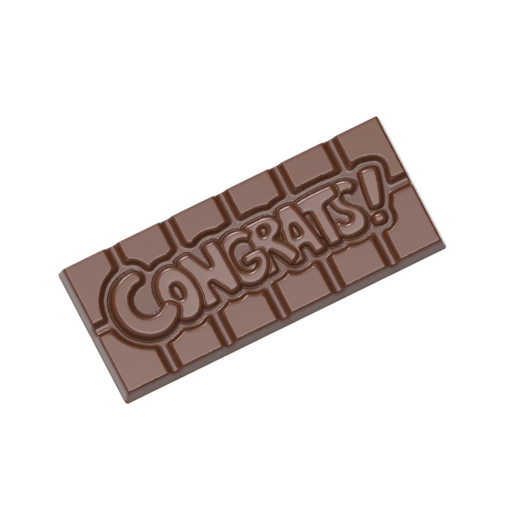 Molde de chocolate tableta Congrats