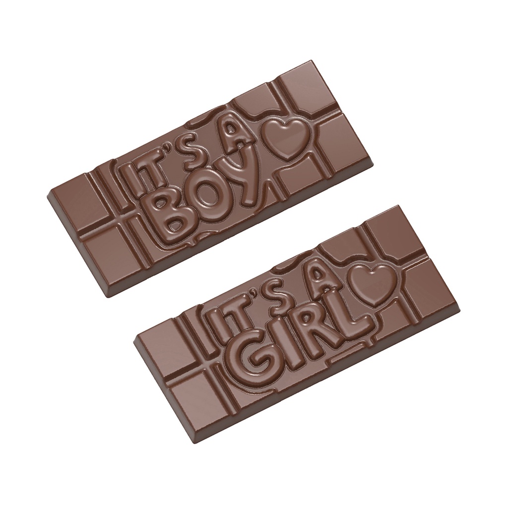 Moule à chocolat tablette It's a boy / It's a girl