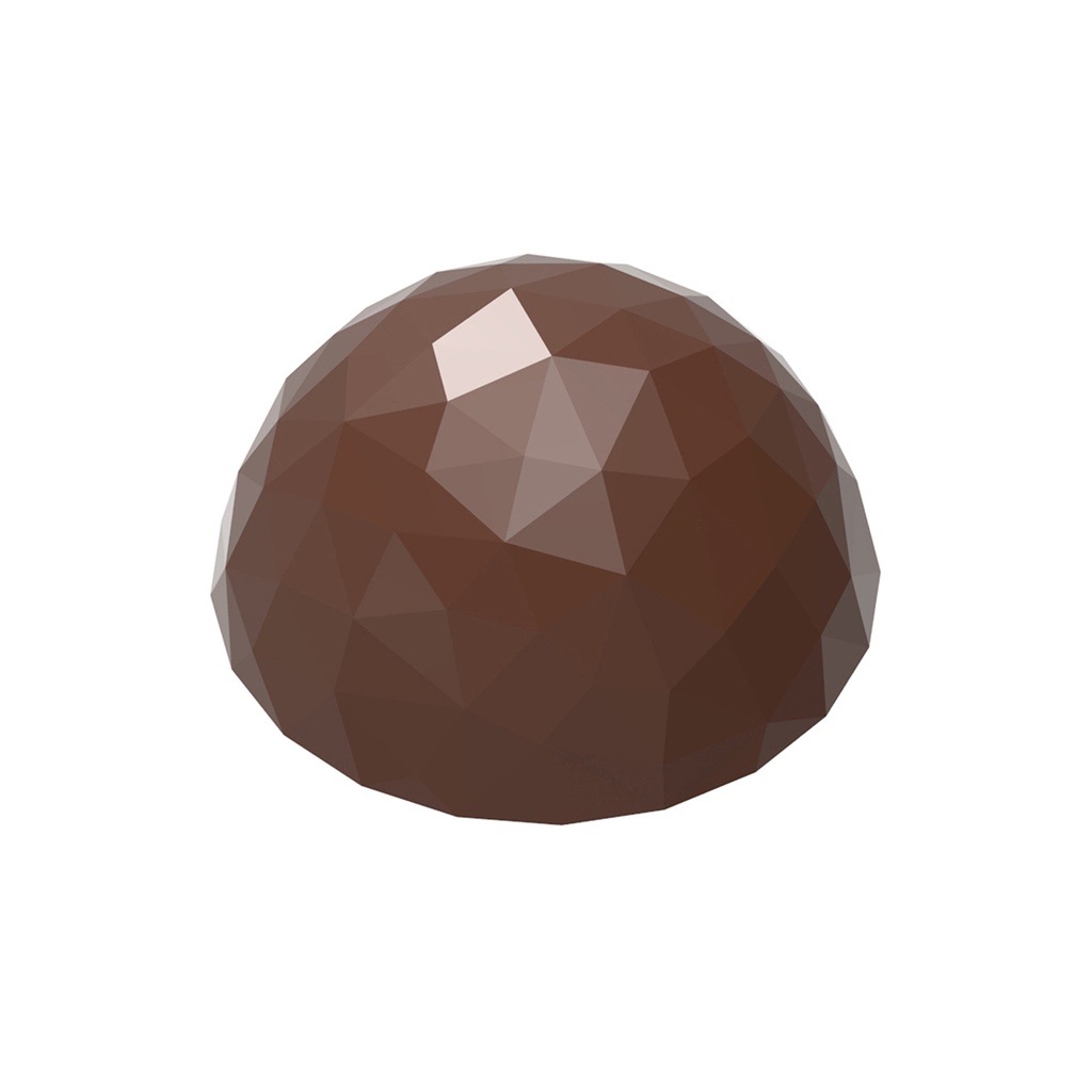 [12024CW] Moule à chocolat demi sphère facette 30 mm