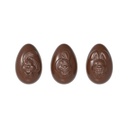 Chocolate mould  egg funny bunny's  3 fig.