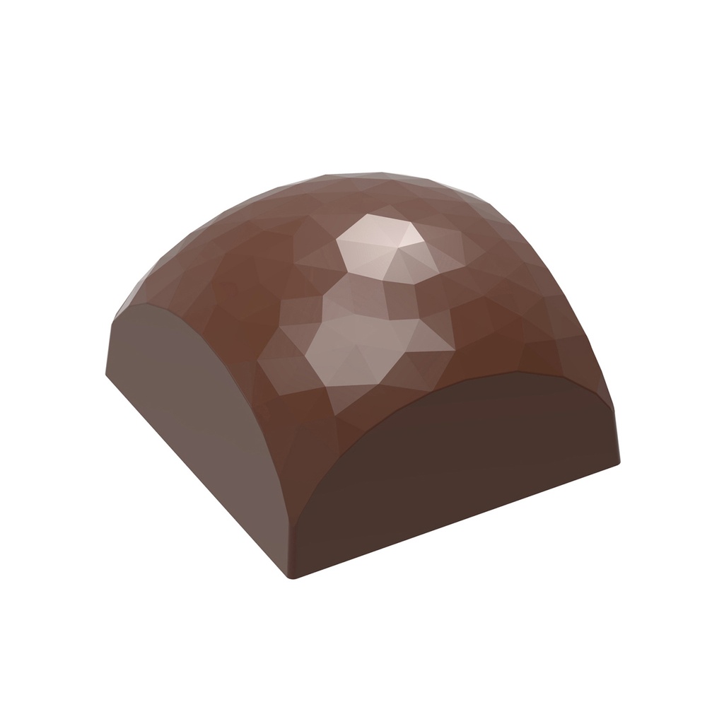 [12062CW] Schokoladenform quadratische Kugel facet - Alexandre Bourdeaux