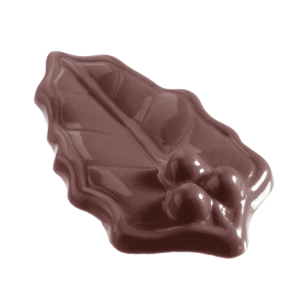Chocolate mould holly leaf small