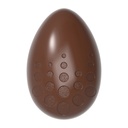 Chocolate mould egg with circles