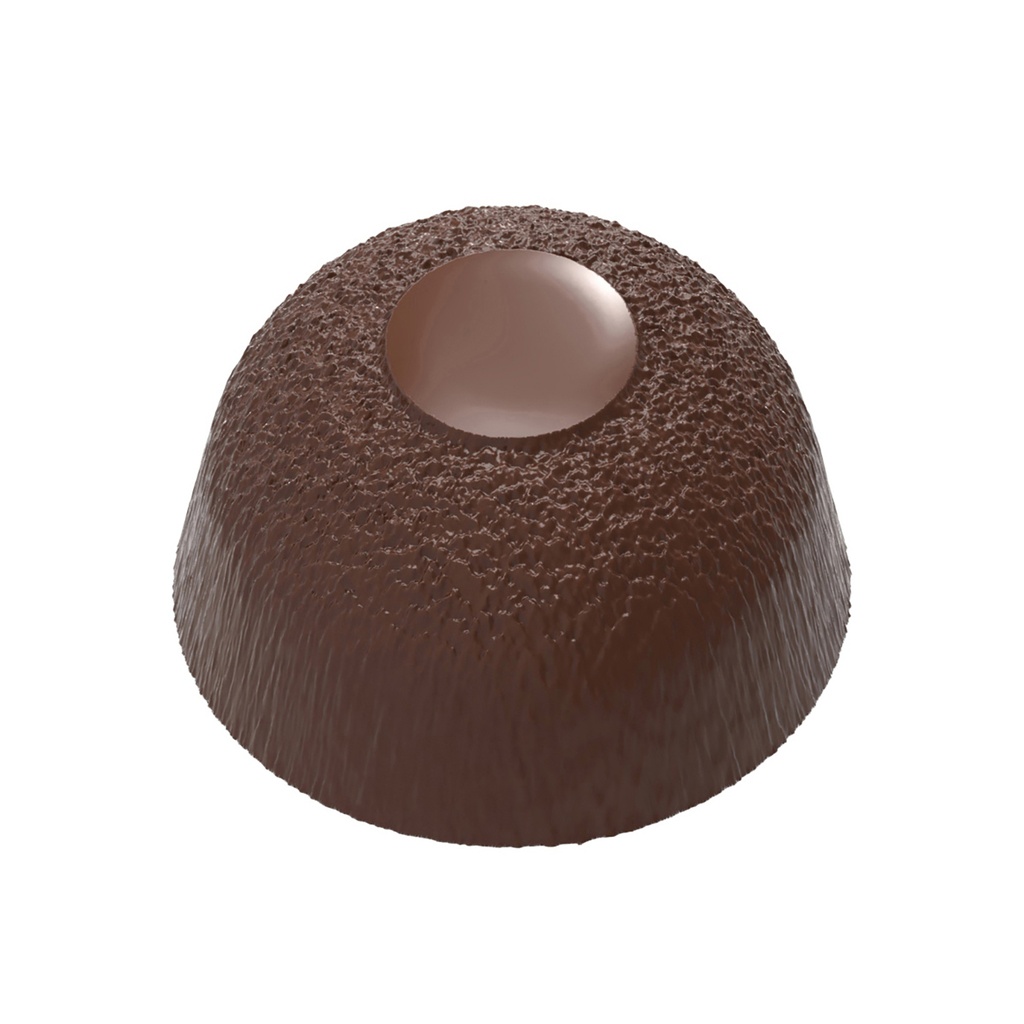 Chocolate mould dome with structure