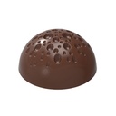 Chocolate mould lunar terrain hemisphere - Nora Chokladskola