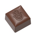 Chocolate mould Fatima's hand square cube
