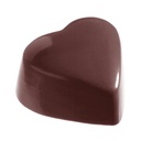 Chocolate mould heart high flat