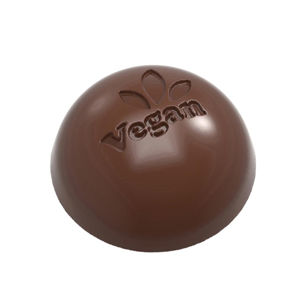 Schokoladenform Halbkugel 'Vegan'