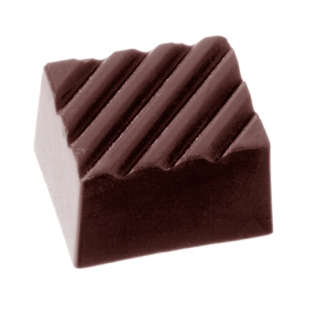 Chocolate mould rectangle rib
