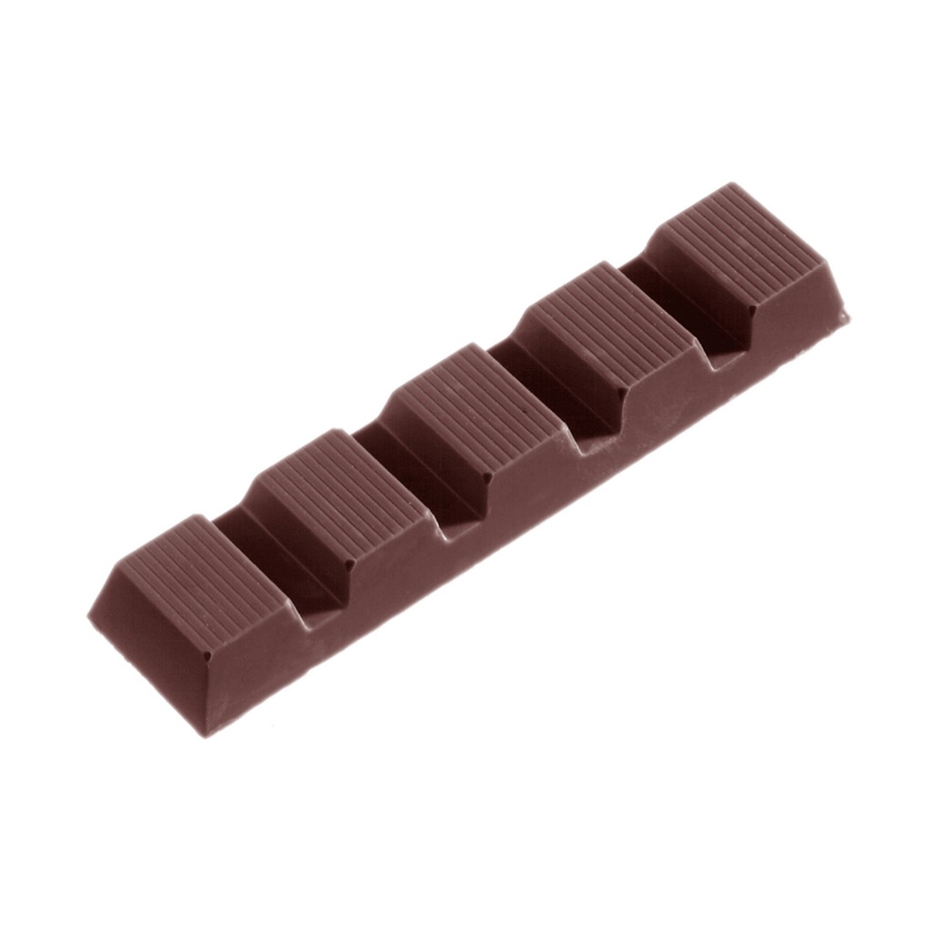 Molde de chocolate barra rayada