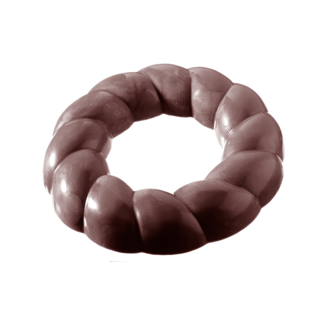 Molde de chocolate corona navideña